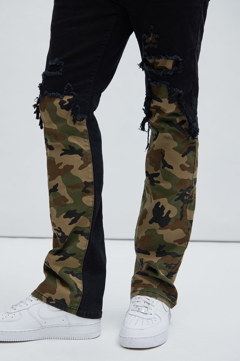 Bryce Stacked Skinny Flare Pants - Black/combo | Fashion Nova, Mens ...