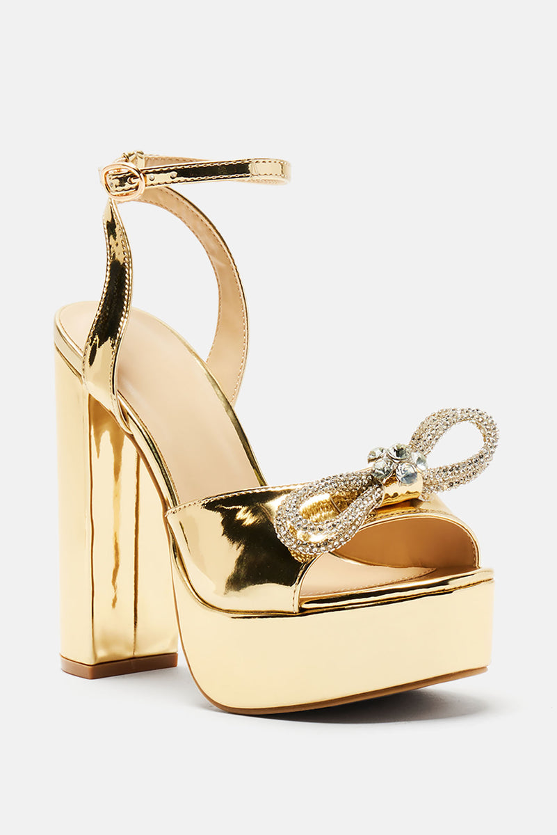 Angel Girl Platform Heels - Gold | Fashion Nova, Shoes | Fashion Nova