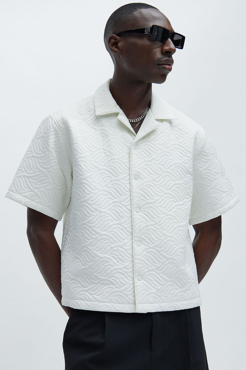 Java Shirts For Man Java Quilted Nylon Shirt - White | Fashion Nova, Mens Shirts | Fashion Nova