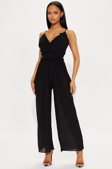 Rydel Smocked Jumpsuit Navy Fashion Nova Jumpsuits Fashion Nova