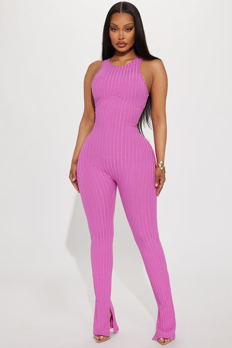 Purple jumpsuit clearance fashion nova