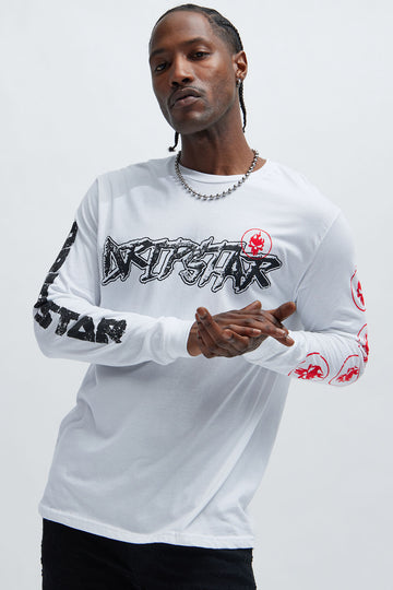 White graphic store tees mens