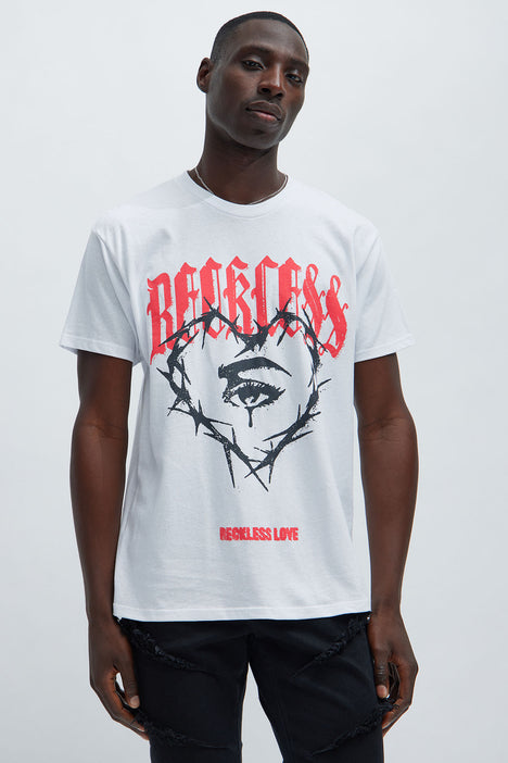 graphic tees white and red