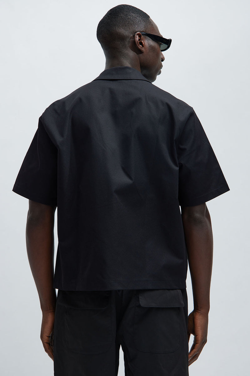 Jarvis Embroidered Shirt - Black | Fashion Nova, Mens Shirts | Fashion Nova