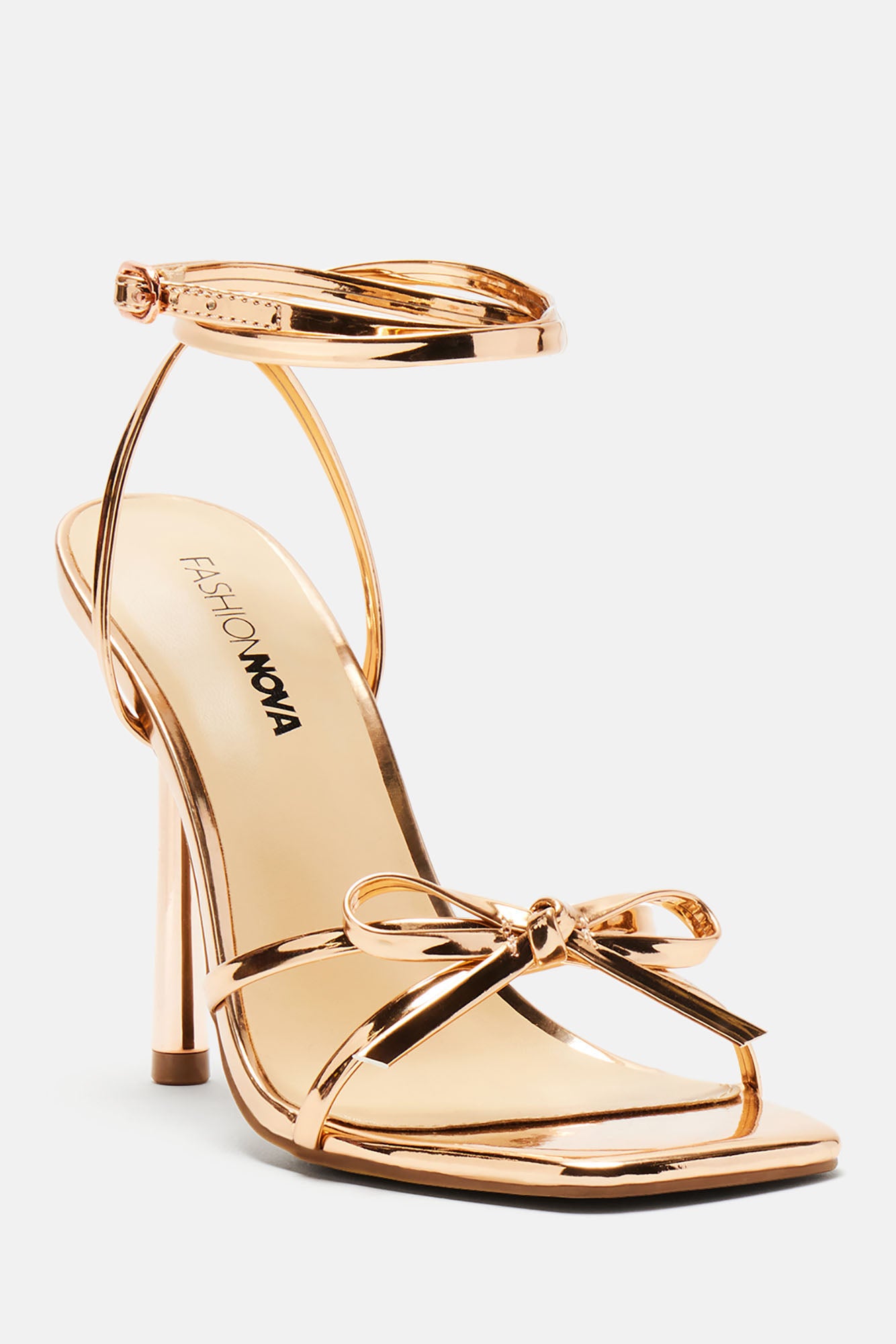 Fashion nova rose gold heels on sale