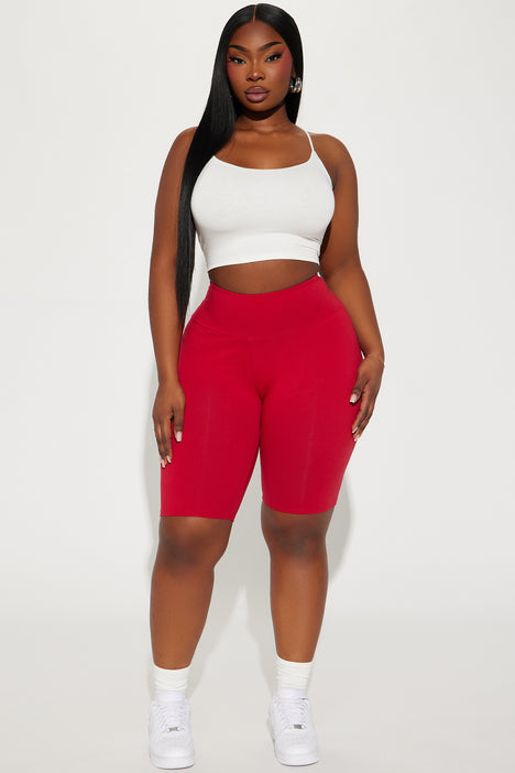 My Favorite Biker Short Red Fashion Nova Shorts Fashion Nova