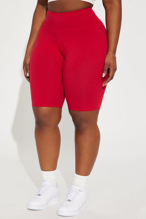 My Favorite Biker Short Red Fashion Nova Shorts Fashion Nova