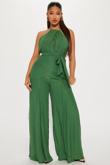 Dotted line jumpsuit fashion nova store