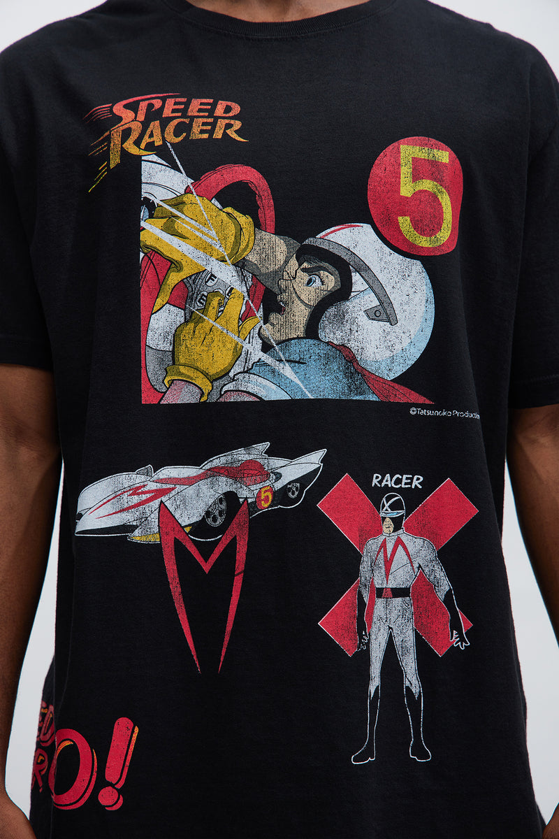 Speed Racer GO! Short Sleeve Tee - Black | Fashion Nova, Mens Screen ...