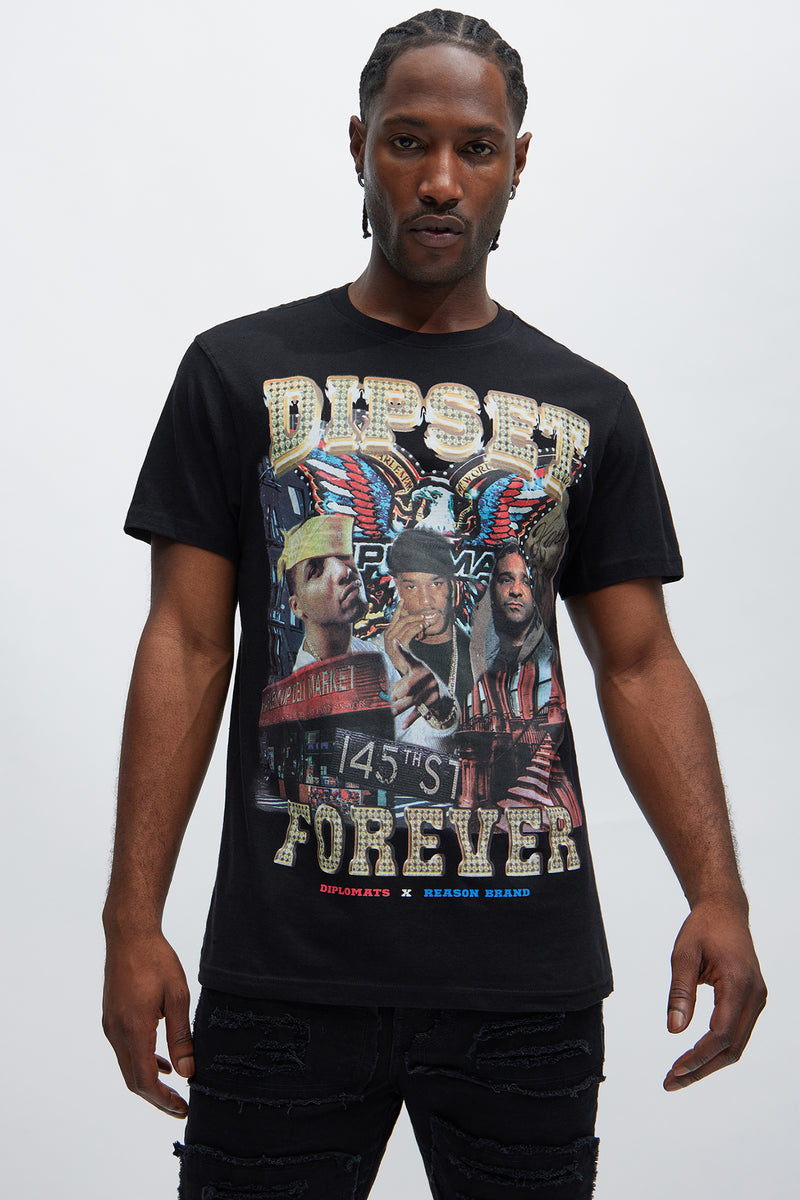 Dipset Forever Short Sleeve Tee Black Fashion Nova, Mens Graphic