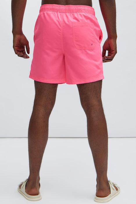 Montez Swim Trunk Classic Neon Pink