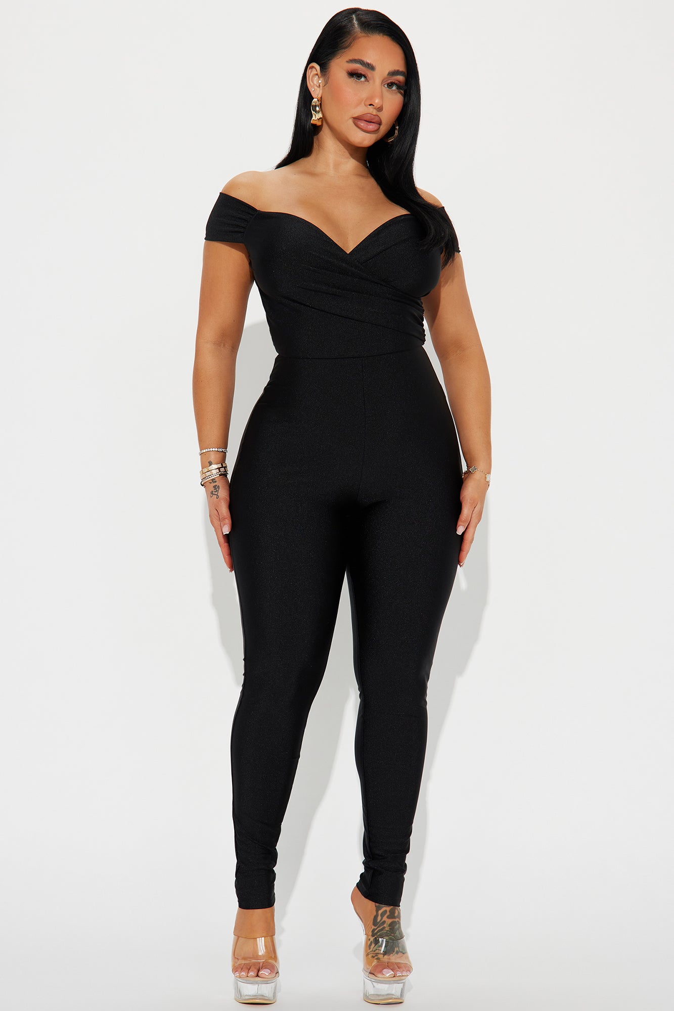 Fashion nova cheap off shoulder jumpsuit