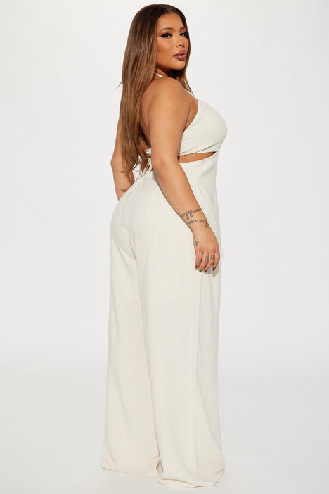 Adaline Jumpsuit Ivory Fashion Nova Jumpsuits Fashion Nova