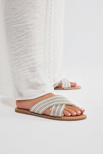 Obsession flat sandal hot sale fashion nova $34.99