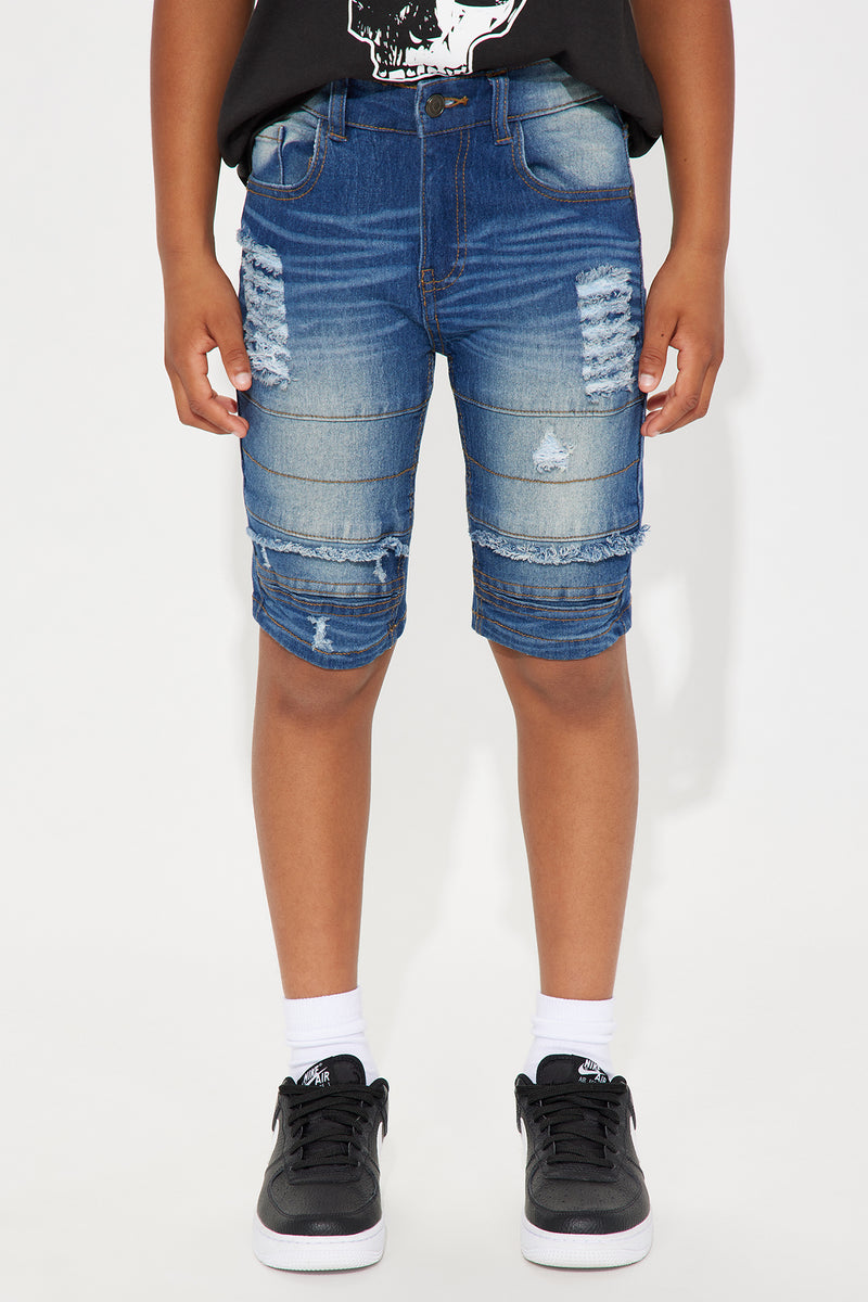 BOYS ACID WASH DENIM SHORTS 3-7 YRS