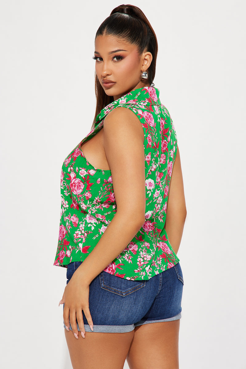 Arnia Flowy Shirt - Green