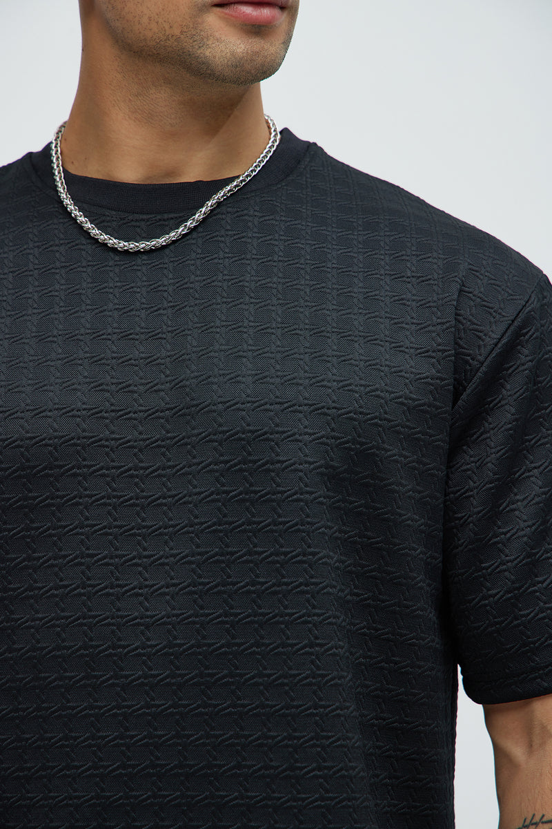Textured Tees 8 AM Textured Short Sleeve Tee - Black | Fashion Nova, Mens Tees ...