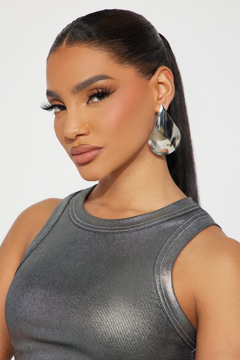 Your Reflection Earrings Silver Fashion Nova, Jewelry Fashion Nova