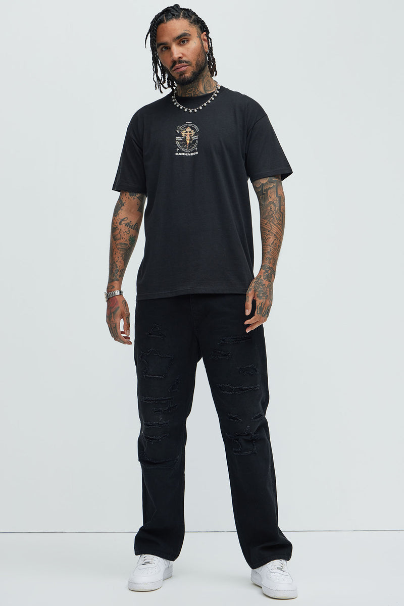 Repent Ask For Mercy Short Sleeve Tee - Black | Fashion Nova, Mens ...