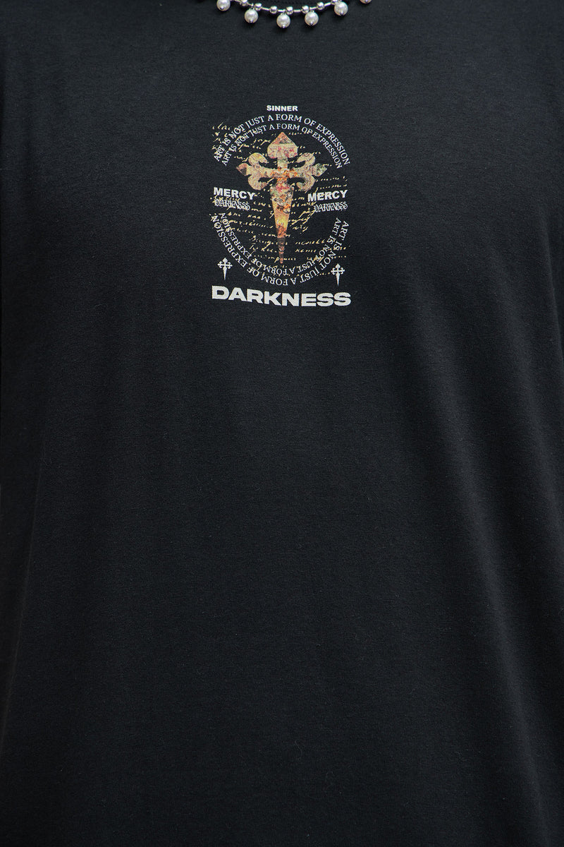 Repent Ask For Mercy Short Sleeve Tee - Black | Fashion Nova, Mens ...