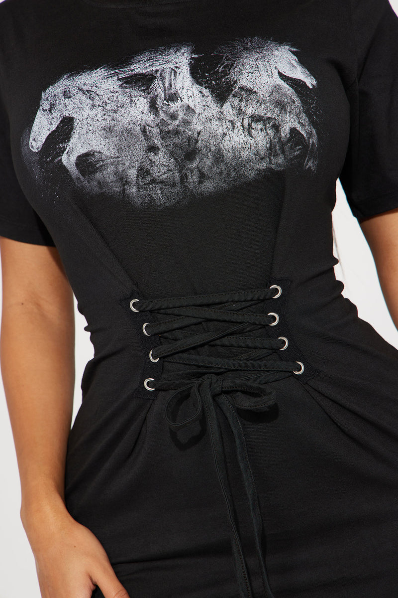 High Horse T-Shirt Mini Dress - Black/combo | Fashion Nova, Dresses ...