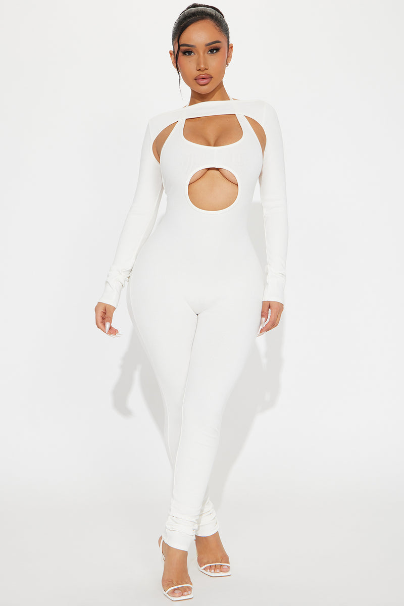 Karah Snatched Jumpsuit - Off White | Fashion Nova, Jumpsuits | Fashion ...