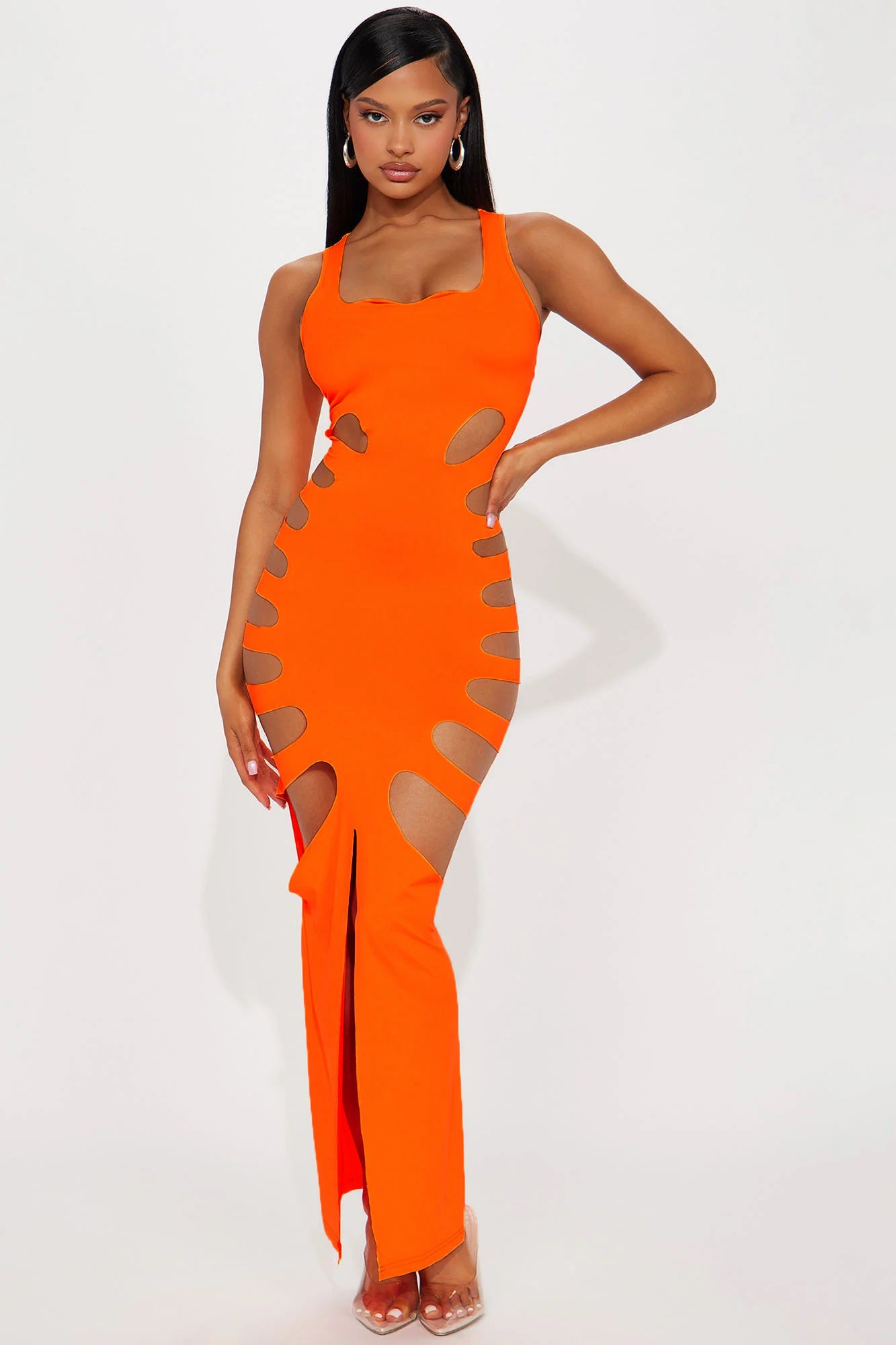 Orange dress shop fashion nova