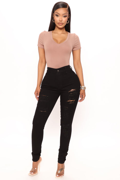 Fashion nova black jeans hot sale
