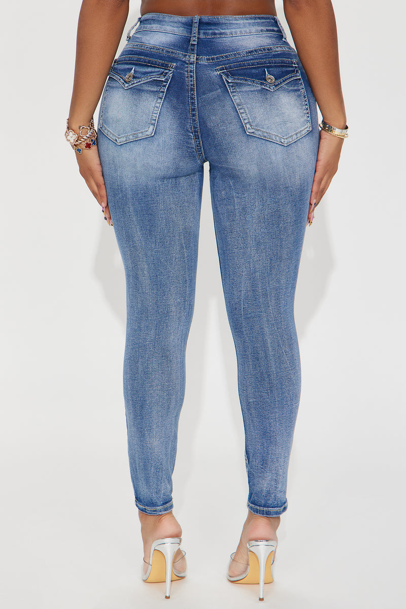 Keeping It Short Cropped Skinny Jeans - Medium Wash | Fashion Nova ...