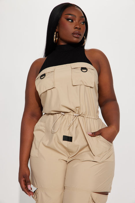 Utility jumpsuit plus sales size
