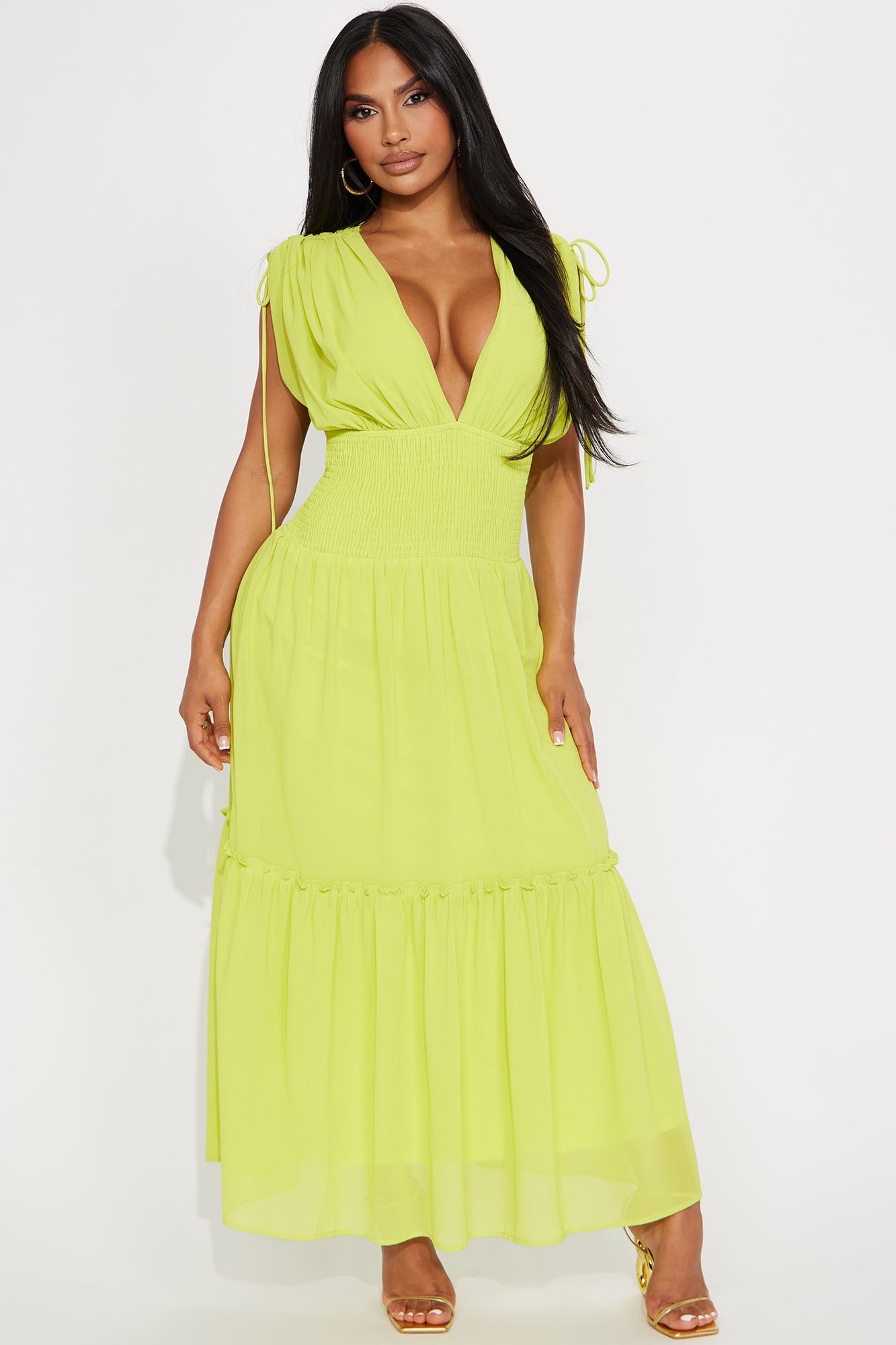 Brunch With Me Maxi Dress Lime