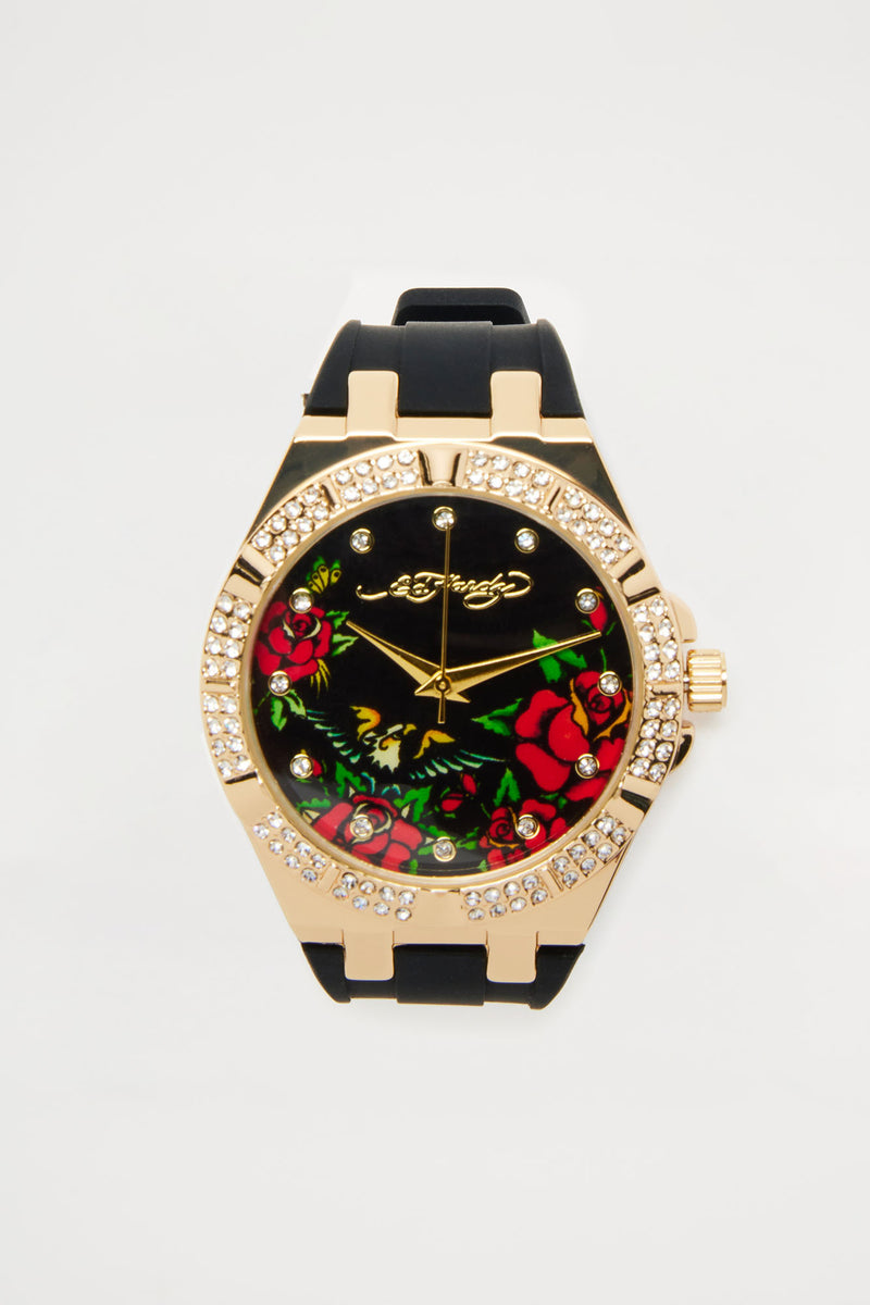Ed Hardy Roses And Bird Watch - Black | Fashion Nova, Jewelry | Fashion ...