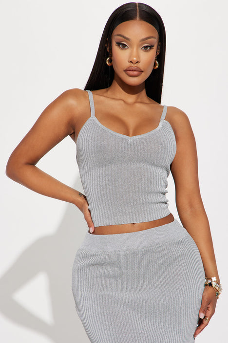 Gray reflective skirt online