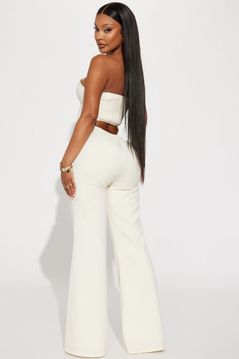 Amelia Two Piece Pant Suit Cream