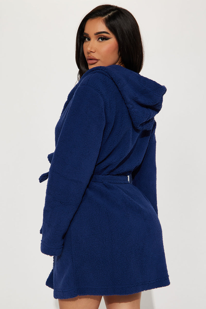 Wrap It Up Hoodie Robe - Navy | Fashion Nova, Lingerie & Sleepwear ...