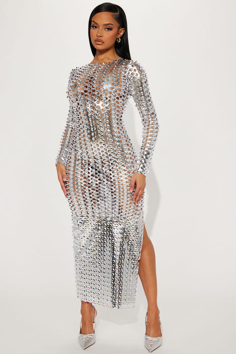 Disco deals silver dress