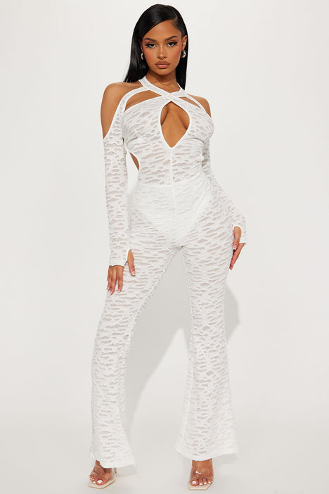 Like To Party Jumpsuit White