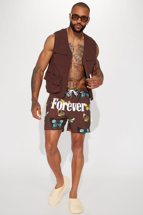 Forever 21 mens swim trunks sales