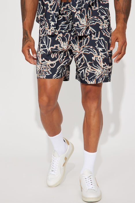 Electric Feel Warmup Shorts Black combo Fashion Nova Mens