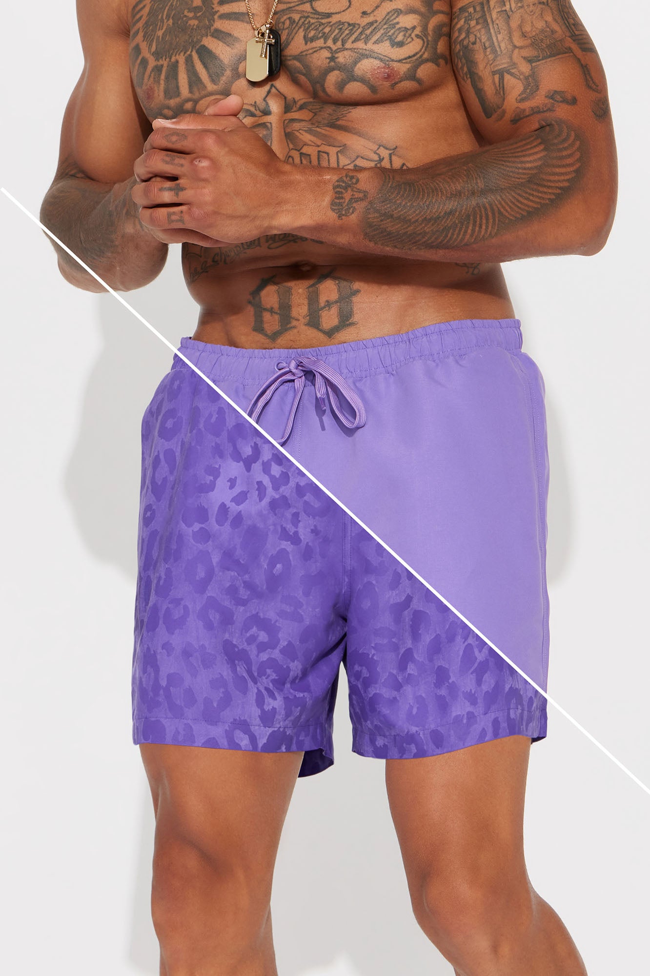 Purple sale swim trunks