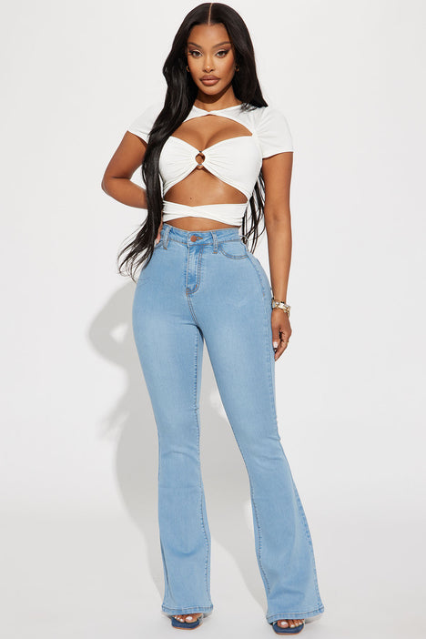 Deep in my sales soul flare jeans