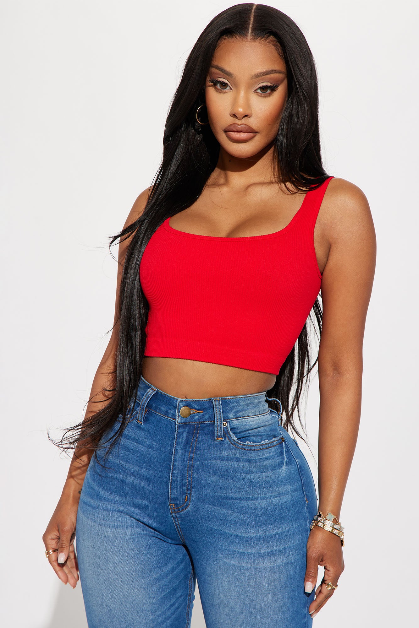 Yelisa Seamless Crop Top - Red | Fashion Nova, Basic Tops & Bodysuits |  Fashion Nova
