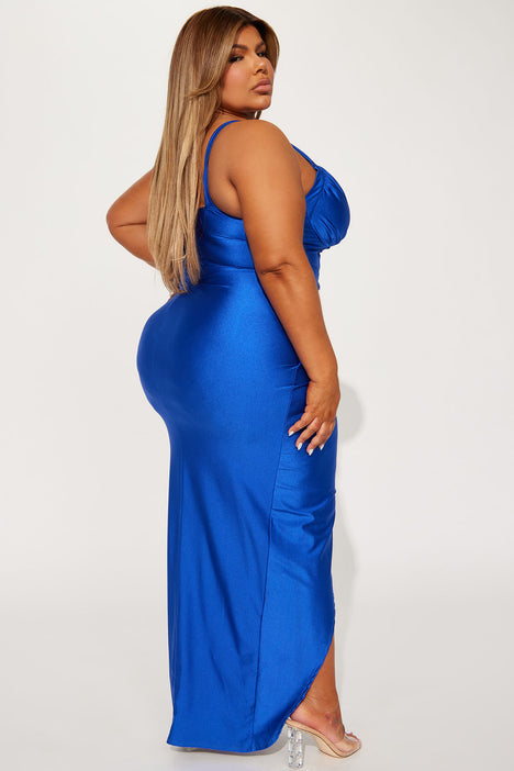 Royal blue fashion nova dress hot sale
