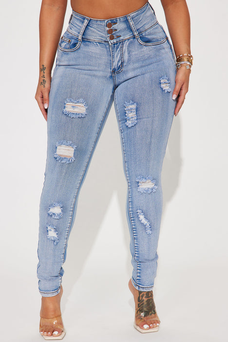 Fashion nova jeans ripped in the back top