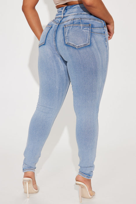 Fashion Nova: Statuesque Booty Lifting Jeans - Black Denim Size 3