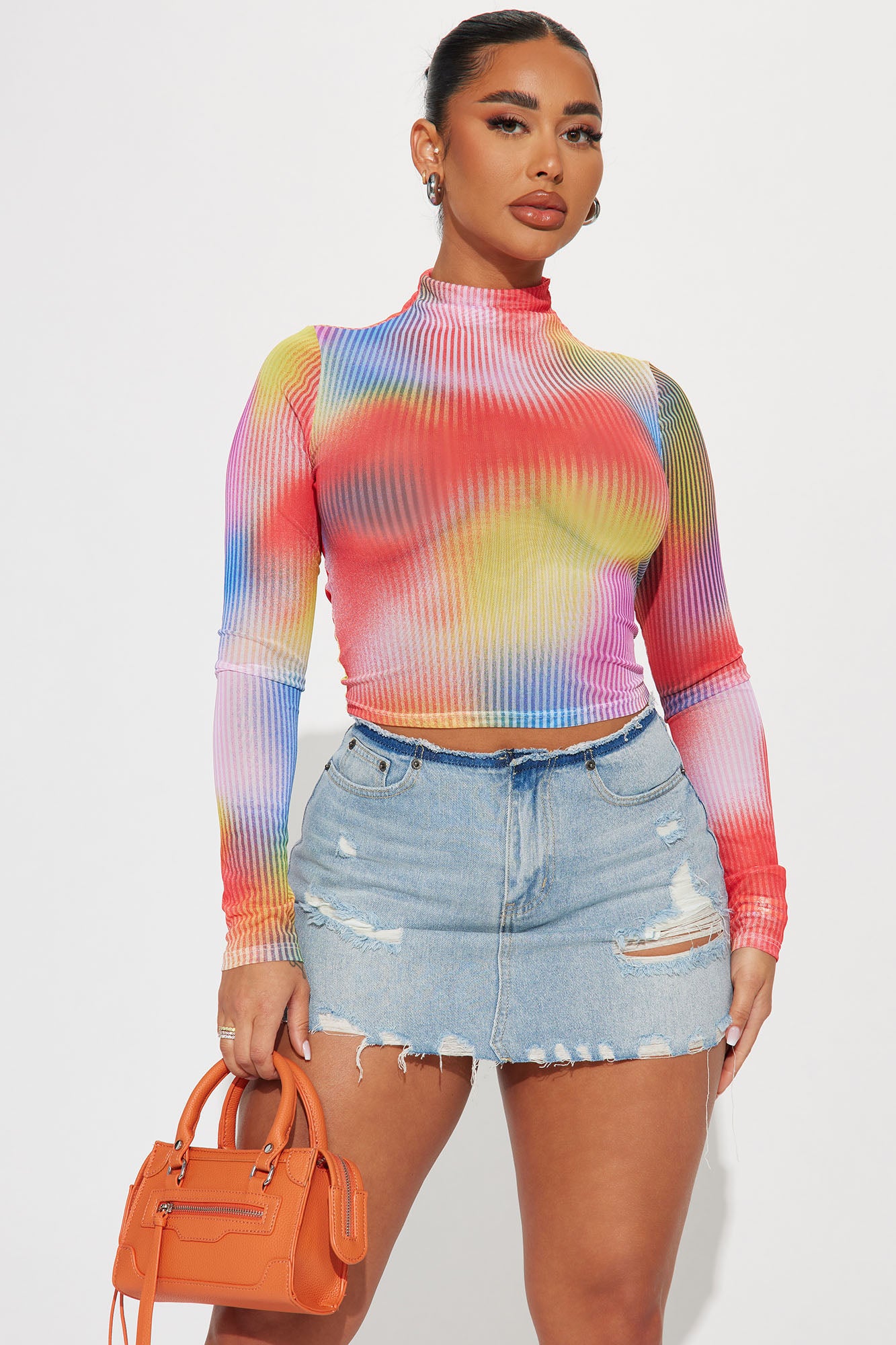 Colored mesh tops new arrivals