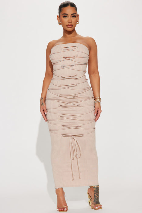 Fashion nova oatmeal hot sale dress