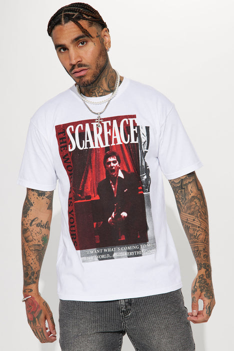 Scarface t best sale shirt white