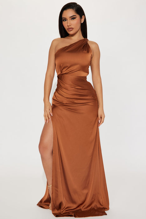 Samantha Maxi Gown - Brown