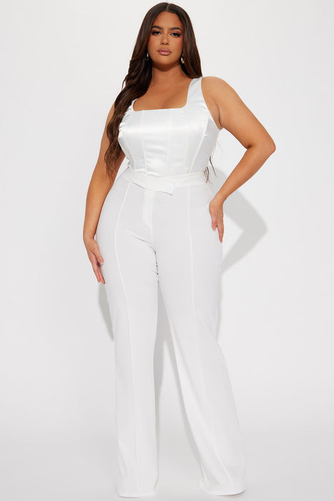 White dress pants womens plus size online